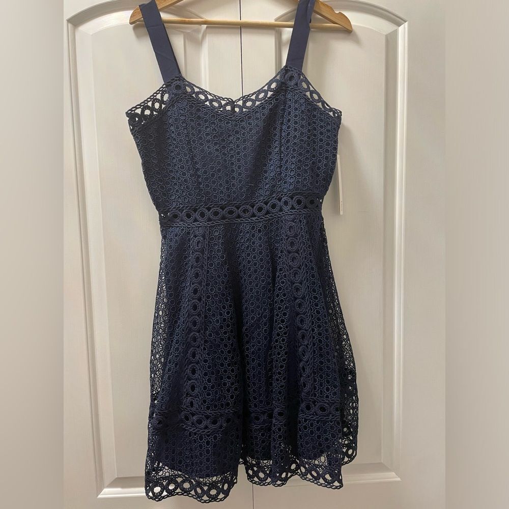 Aqua Blue Sleeveless Scoop Neck Sundress